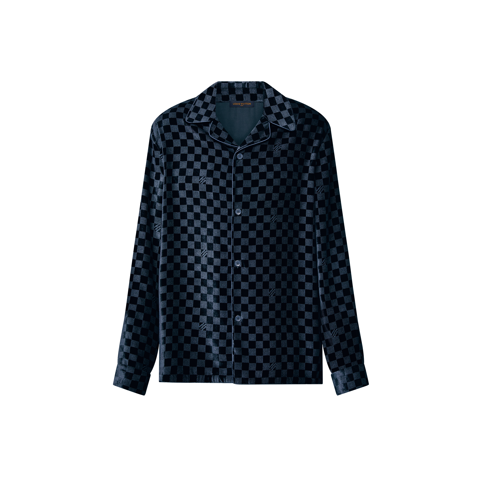 シルクブレンドロングスリーブイブニングオーバーシャツ ｜ルイ